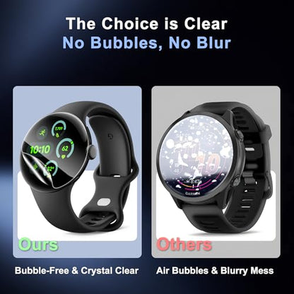 6 Pack for Google Pixel Watch 4/3/2/1 Screen Protector 41mm | Anti Scratch, Soft HD Clear Flexible Film for Pixel Watch 4/3/2/1 , Bubble Free, Touch Sensitive, Anti Fingerprint - size: For Google Pixel Watch 4/3/2/1 41mm 1.61 Inch