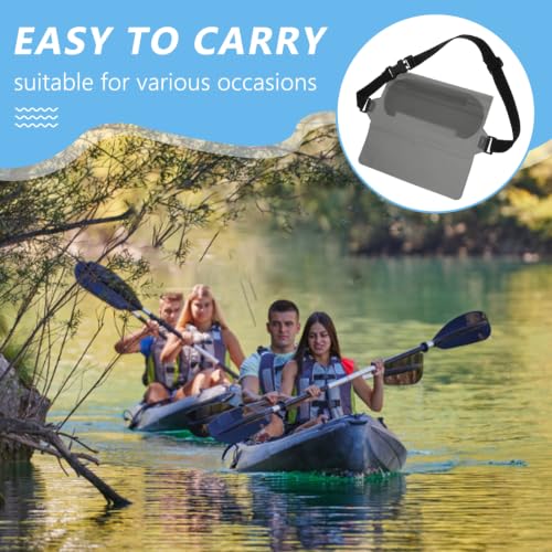 2-Pack Waterproof Waist Pouch with Adjustable Waist Strap Universal Waterproof Phone Case for Outdoor Sports Beach Swimming and Hiking