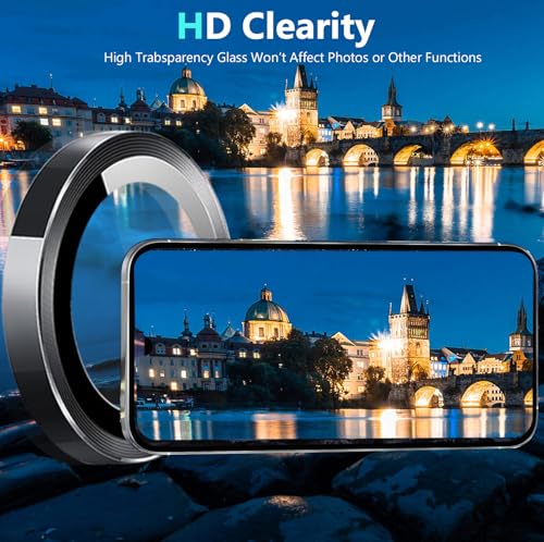 Zeking 2 Set for Motorola Edge 2025 5G Camera Lens Protector - color: Black
