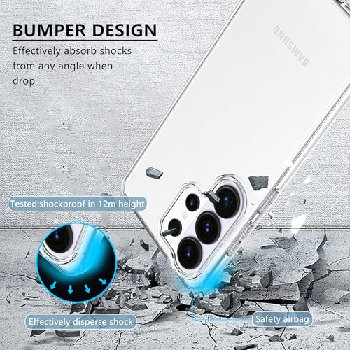 Anoowkoa Designed for Samsung Galaxy S26 Ultra Case + 2 Pack Galaxy S26 Ultra Screen Protector Tempered Glass.[Military Grade Protection] Slim,Transparent,Shockproof，Anti-Scratch -Clear - color: Samsung Galaxy S26 Ultra
