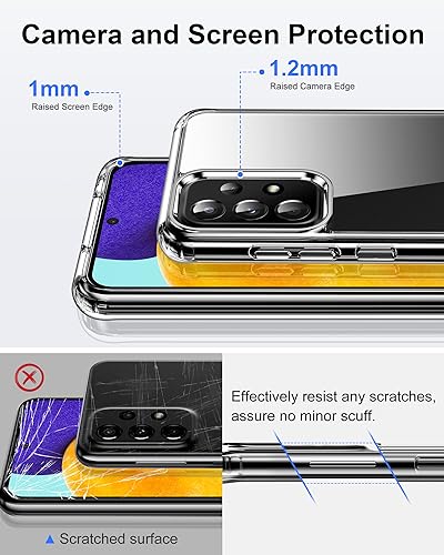 HOOMIL Case for Samsung Galaxy A52/A52s 5G, Non-Yellowing, Drop Protection, Anti-Scratch Transparent Hard Back Phone Cover - Crystal Clear - color: Clear, size: A52/A52s 5G