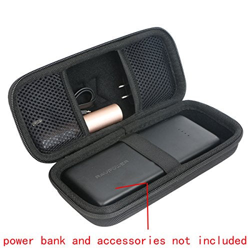 khanka Hard Case for Anker 337 PowerCore 26800 Charger 26800 Power Bank | EVA Hard Shell, Mesh Pocket Accessory Storage, Travel-Ready Portable Storage, Easy Carry Handle, Protective Case Only