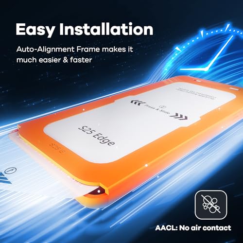 AACL 3-Pack for Samsung Galaxy S25 Edge Screen Protector Tempered Glass