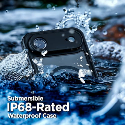 Encased Waterproof Case for iPhone Air with Belt Clip - IP-68 Full-Body Protection with Camera Control Button and Port Covers [Military Grade] (Compatible with MagSafe) - size: iPhone Air