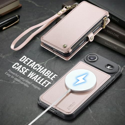 for iPhone 17 Air - Phone Case Wallet Magnetic, Champagne Gold - color: Champagne Gold, size: iPhone Air