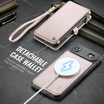 for iPhone 17 Air - Phone Case Wallet Magnetic, Champagne Gold - color: Champagne Gold, size: iPhone Air