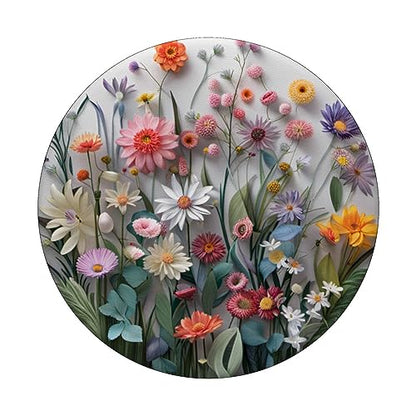 Mixed Flower Bouquet Floral Pattern PopSockets Adhesive PopGrip - style: Adhesive PopGrip