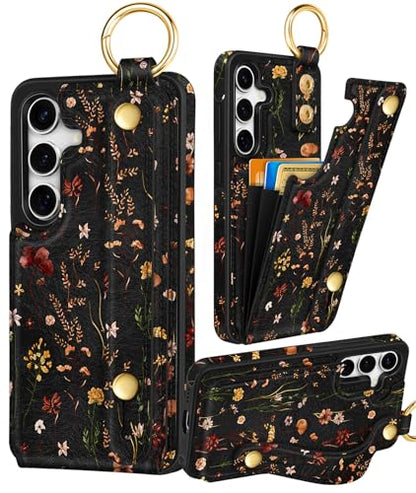 Petitian for Samsung Galaxy S25/S24 Plus Wallet Case, Growing Flower - color: Grow Flower, size: S25Plus/S24 Plus