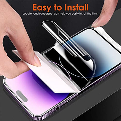 [3 Pack Soft Hydrogel Film Screen Protector for iPhone 15 Pro Max/iPhone 15 Plus, Upgraded Non-breakable Flexible TPU for iPhone 15 Pro Max Screen Protector Film (NOT Glass) - size: iPhone 15 Pro Max/15 Plus (6.7")