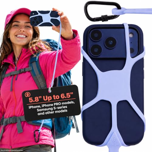 Pulpo Safety Cell Phone Lanyard, Phone Wrist Strap, Lavender, 5.8" to 6.5" - color: Ash Lavender, size: Standard 5.8-6.5"