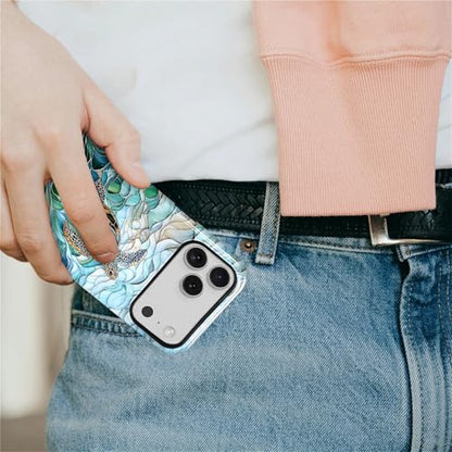Case Compatible with iPhone 17 Pro Max, Cute Dual Layer Hybrid Phone Cover, Military Grade Drop Protection, Aesthetic Shockproof Phone Case for Women Girls, Stained Glass Sea Turtle - color: Stained Glass Sea Turtle, size: Iphone 17 Pro Max