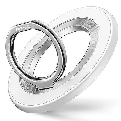 SYNCWIRE for MagSafe Phone Grip, Magnetic Phone Ring Holder - color: White