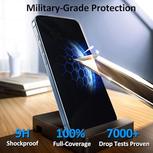 2 Pack 360 Privacy Screen for iPhone 17/17 Pro/16 Pro,Easy Install - size: 17/17 Pro/16 Pro