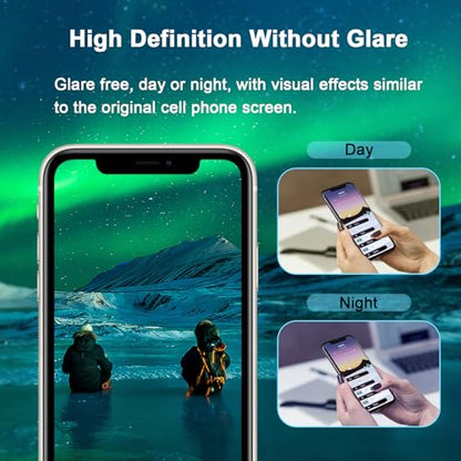 JESOHO Screen Protector for iPhone 11 & iPhone XR 6.1 inch, 2 Pack | Blue Light Blocking Tempered Glass Film, Eye Protection, Case Friendly, No Bubble,with Easy Installation Kit - size: iPhone 11/XR (6.1 inches)