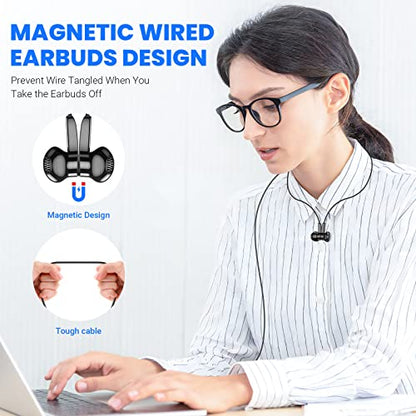 USB C Headphones Wired for Samsung S26 S25 Ultra S24 S23 Fe S22, Black - color: Black