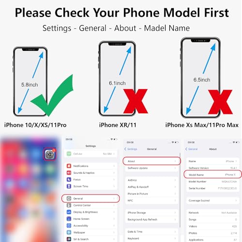SAMKE [3 Pack] Compatible with Apple iPhone 10/X iPhone XS iPhone 11 Pro Screen Protector [5.8-inch] Tempered Glass,2.5D Edge Advanced HD Clarity Work Most Case (9H Hardness, 6X Stronger, Bubble Free) - size: iPhone X/XS and iPhone 11 Pro (5.8-inch)