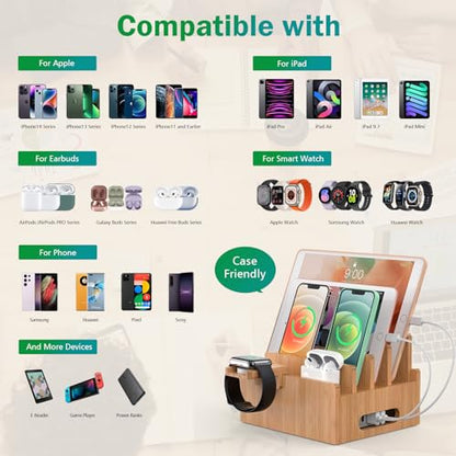 Pezin & Hulin Cell Phone Charging Stations with Watch Holder - color: Dock Rack +Cables