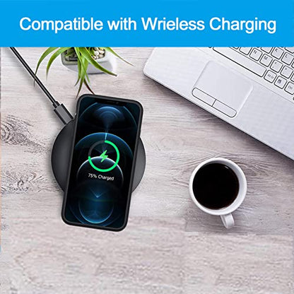 Battery Case for iPhone 12/12 Pro, Upgraded 10000mAh Battery Pack Rechargeable Charger Case with Wireless Charging Compatible for iPhone 12/12 Pro (6.1 inch) External Battery Charging Cover(Black) - size: iPhone 12/12 Pro