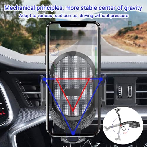 Suction Cup-Type Center Console Navigation Bracket, 360° Rotating Hands-Free Car Mobile Phone Mount, Automobile Cell Phone Holder Car for Dashboard Windshield Vent Fit for All Smartphones