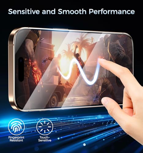 MAGIC JOHN 3rd Gen Upgraded for iPhone 16ProMax Privacy Screen Protector - size: iPhone 16 Pro Max-6.9''