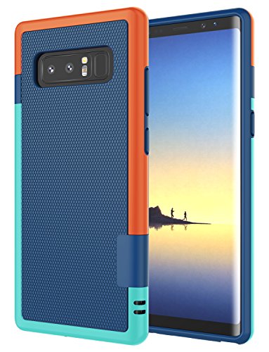 Jeylly Galaxy Note 8 Case, Note 8 Cover, [3 Color] Slim Hybrid Impact Rugged Soft TPU & Hard PC Bumper Shockproof Protective Anti-Slip Case Cover Shell for Samsung Galaxy Note 8 SM-N950 - Blue | [3 Color] Slim Hybrid Impact Rugged Soft TPU & Hard PC Bumpe