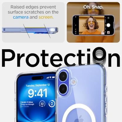 Spigen for iPhone 16 Plus Case, Ultra Hybrid MagFit [Anti-Yellowing] [Compatible with Magsafe] - Clear - color: Clear, size: iPhone 16 Plus