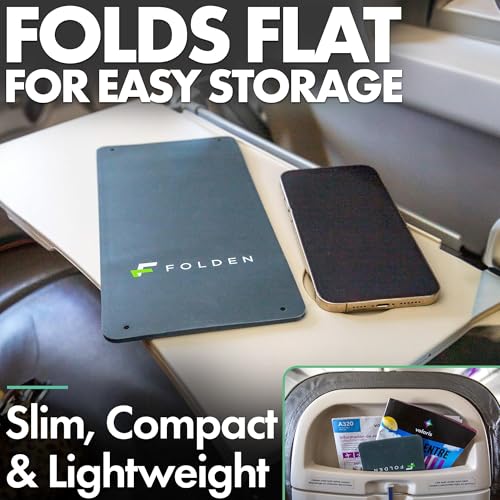 Flight Flap Airplane Phone Holder - Foldable Phone Stand for Plane Travel - color: Silicone, size: Large