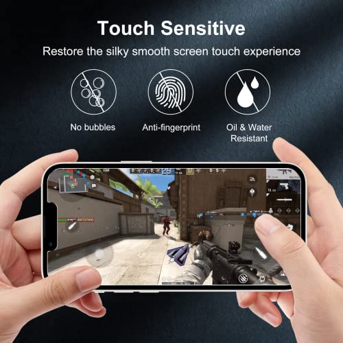 WHPXJY [2 Pack] for iPhone 13 Privacy Screen Protector Compatible with iPhone 13 Pro/14, Anti-Spy Tempered Glass Film, Touch Sensitive, No Air Bubbles, Case Friendly, with Easy Alignment Tool - size: iPhone 13/13Pro-6.1Inch