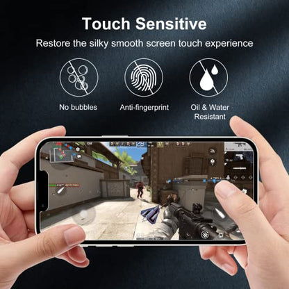 WHPXJY [2 Pack] for iPhone 13 Privacy Screen Protector Compatible with iPhone 13 Pro/14, Anti-Spy Tempered Glass Film, Touch Sensitive, No Air Bubbles, Case Friendly, with Easy Alignment Tool - size: iPhone 13/13Pro-6.1Inch
