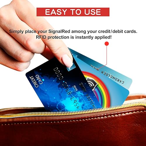 SaiTech IT 5 Pack RFID Blocking Card Protect Your Entire Wallet, Purse | Protect Cards from NFC Contactless Theft Wallet for Men & Women (Rainbow-Blue) - color: Rainbow