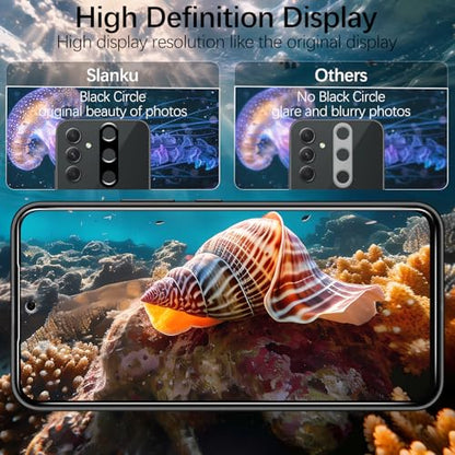 Slanku for Samsung Galaxy A54 5G Privacy Screen Protector Tempered Glass - color: Black