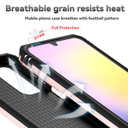 for Samsung Galaxy A17 / Galaxy A26 5G Case, with Slide Camera Cover HD Screen Protector [Military Grade Drop Tested] Ring Holder Kickstand Protective Phone Case for Samsung Galaxy A17, Rose Gold - color: Rose Gold w/ Slide Camera 2nd gen. Military Grade