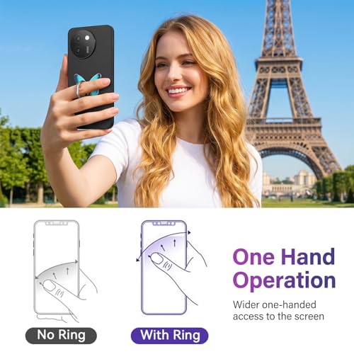 Ymapinc 4Pcs Butterfly Phone Ring Grip, Cute Butterfly Phone Ring Stand