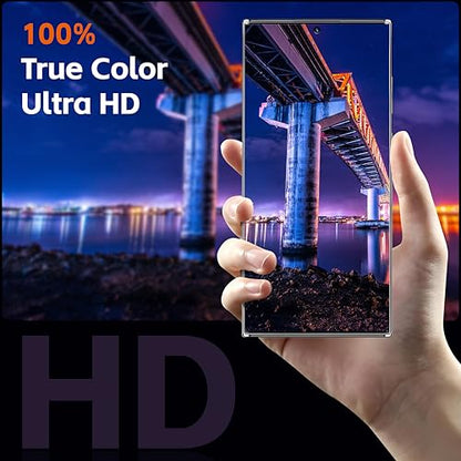 2 Pack for Samsung Galaxy S24 Ultra Tempered Glass Screen Protector 6.9in [0.18mm Ultra-Thin] - Fingerprint Unlock,Bubble-Free, Auto Dust Removal,9H Anti-Scratch