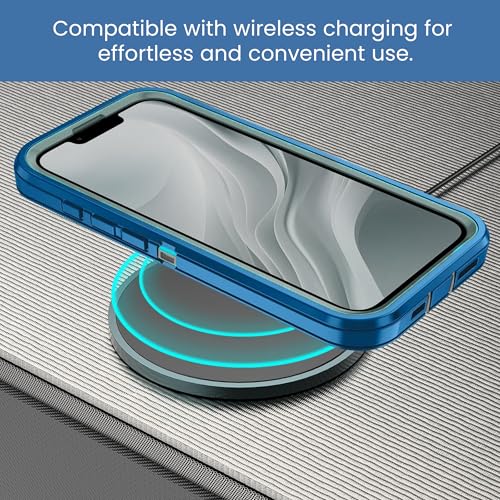 MXX for iPhone 16e & iPhone 17e Case, Rugged Heavy Duty 3-Layer Protective Cover,[Compatible with MagSafe] Shockproof Drop Resistant Dustproof Full Body Case – Blue/Grey - color: Blue