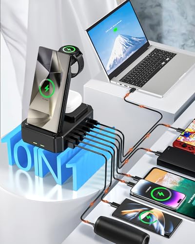 Wireless Charger for Samsung,zutspzss 300W Wireless Charging Station - color: black