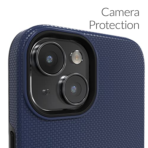 Crave Dual Guard for iPhone 14, Shockproof Protection Dual Layer Case for Apple iPhone 14 (6.1") - Navy - color: Navy