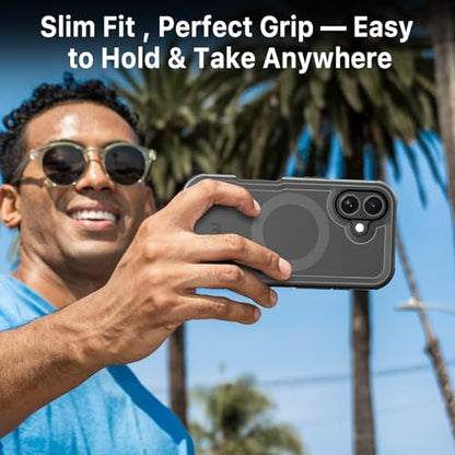 M MYBAT PRO for iPhone 17 Case,[Compatible with magsafe],Rugged Case Black - color: Black, size: iPhone 17（No Belt Clip）