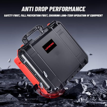 Case for Milwaukee Battery - Waterproof Hard Box with 9 Adjustable Dividers | Design for Milwaukee M18/ M12 12V/20V/60V Battery & Chargers,keep battery accessory neatly protected during daily transport