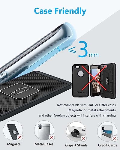 Wireless Car Charger Qi Charging Pad Fast 15W 10W 7.5W Quick Charge Adapter for iPhone 14 13 12 Mini 11 Pro Max 8 Plus X XR Xs Airpods LG Samsung Note Galaxy Buds S9 S10 S20 S21 S22 S23 Android Phones - size: 12IN Long Cable
