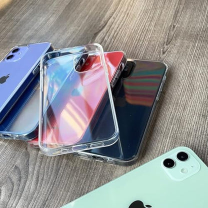 JJGoo Compatible with iPhone 12 and iPhone 12 Pro Case Clear, 2.5mm Thickness Heavy Duty Transparent Soft Anti-Scratch Protective Shockproof Bumper Cover Phone Case - color: Clear Heavy Duty