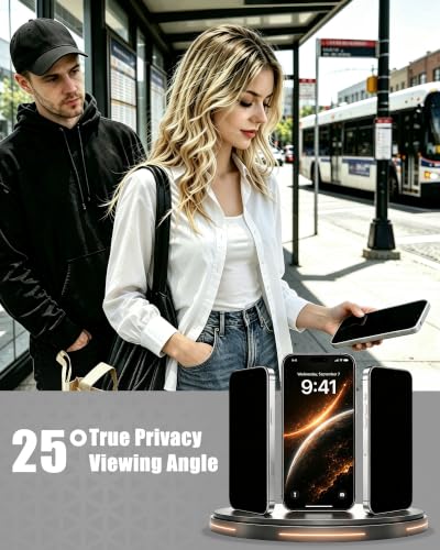 Privacy Screen Protector for iPhone 16 Pro Max Dust-Free Tray 2-Pack