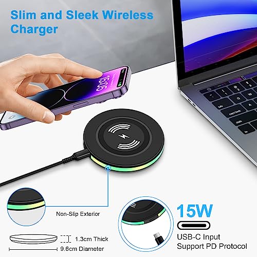 Samsung Wireless Charger Fast Charging for Samsung Galaxy S26 Ultra/S26+ - color: Black, style: 1-Pack