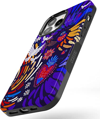 Casely iPhone 14 Pro Max Case | Viva La Vida | Frida Kahlo Collage | Bold Protective Design | Compatible with MagSafe - color: Frida Kahlo | Viva La Vida | Floral Collage