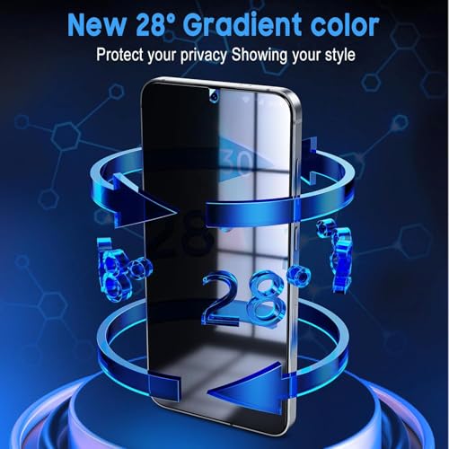 (2 Pack) for Motorola Edge 2025 Privacy Screen Protector, Anti-Spy Tempered Glass 9H Hardness Screen Film for Moto Edge (2025), Case Friendly Anti-Scratch - size: for Motorola Edge 2025