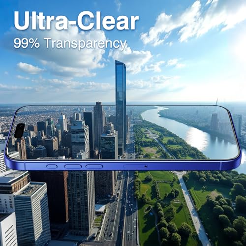 EZ-GLAZ-4+2 Pack for iPhone 16 Screen Protector (6.1") HD Clear - size: iPhone 16