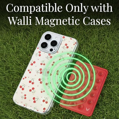Walli Cases Silicone Suction Cup Mount for iPhone, Fits Walli Magnetic Case - color: Beige