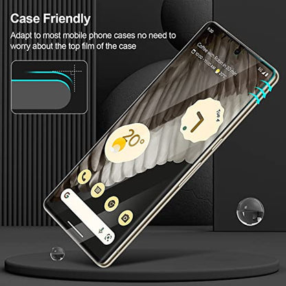 GiiYoon 3 PACK Screen Protector for Google Pixel 7 Pro Flexible TPU Film [Support Fingerprint Touch] [HD Full Coverage] [Easy Installation] [Scratch Resistant] - size: Google Pixel 7 Pro