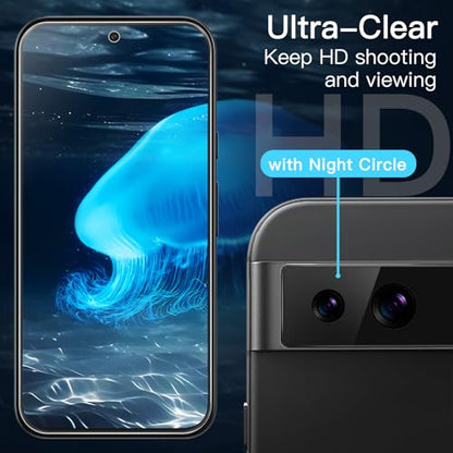 JETech Screen Protector for Google Pixel 8a, 2+2 Pack - size: Pixel 8a