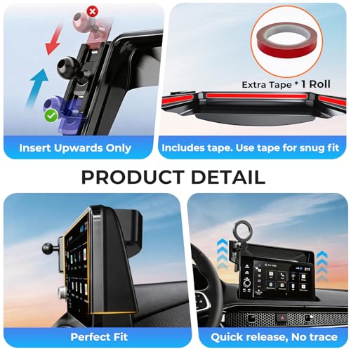 Car Phone Holder for Honda CRV CR-V 2022 2021 2020 2019 2018 2017 (Only for 5/7-Inch Screen) 360° Rotation Magnetic Cell Phone Mount, Compatible with Magsafe, Does Not Affect Air Vent - size: Fit for 2017-2022 CRV, 5/7-Inch
